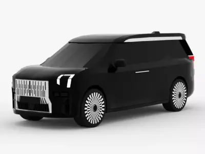 ZEEKR 009 Low-poly 3D model