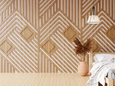Wall wood seamless set2 V18 3D model