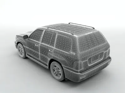  2002 Lexus LX470 SUV 3D model