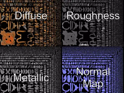 Gargoyle Door Knocker D Model Pack Low-poly 3D model