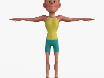 Sporty Man 3D model