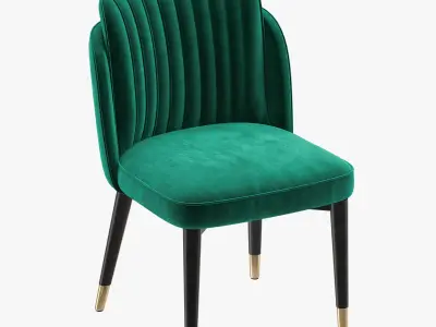 ASTOR Luxury Velvet Dining Chair 3D model
