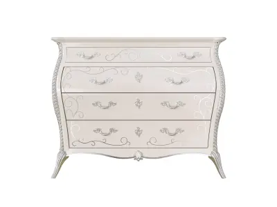 The Rococo-Inspired Luxury Chest of Drawers by MODENESE 3D model