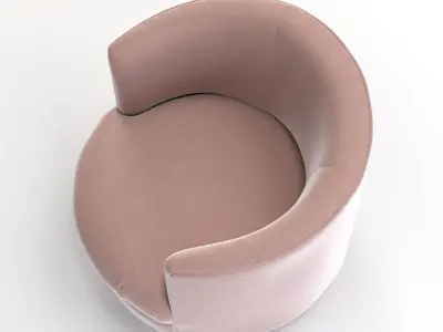 1960s Swivel Tub Chair 3D model