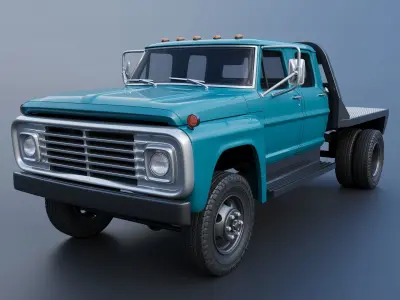 F-750 Crew Cab 1971 3D print model