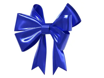 Christmas Bow Ribbon 68 Low-poly 3D model
