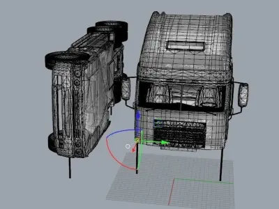 Truck 3D Print Model - freight argosy 3D print model