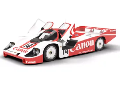 Porsche 956 Group C 1982 Canon Racing HQ 3d model  3D model