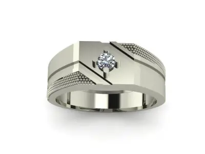 man daimond ring 3D print model