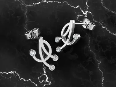 Jewelry Earring 3D print model