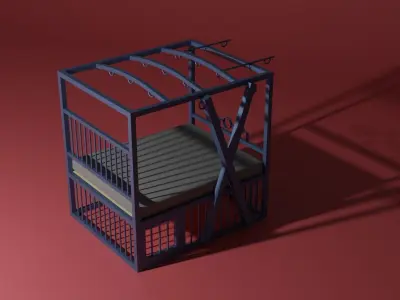 BDSM bed 3D model