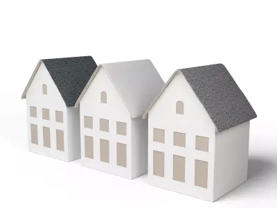 Miniature House Decoration  Low-poly 3D model