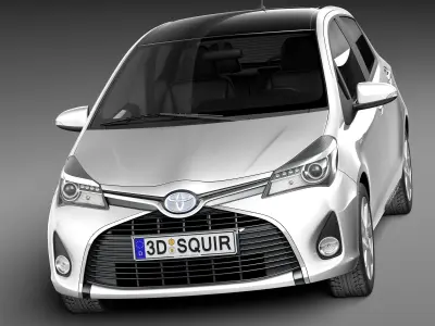 Toyota Yaris 2015 3D model