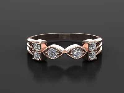 Solitaire Ring SR67 Version 1 3D model