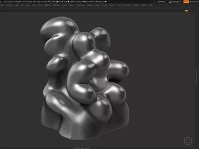 Modern Abstract Decorative sculpture 3d print model 43 3D print model