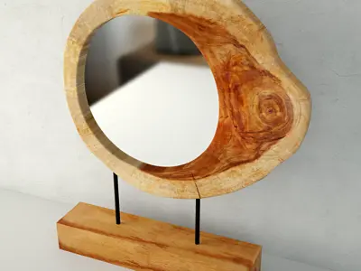 Trunk Mirror on Stand 3D model