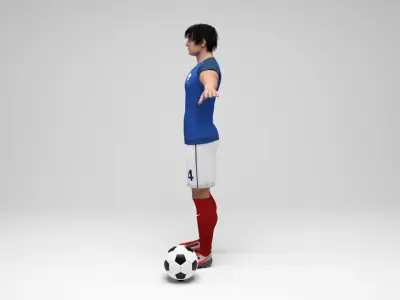 France footballer 2 3D model