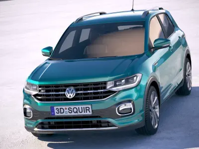 Volkswagen T-Cross 2019 3D model