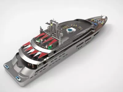 Luxury Yacht G 3D model