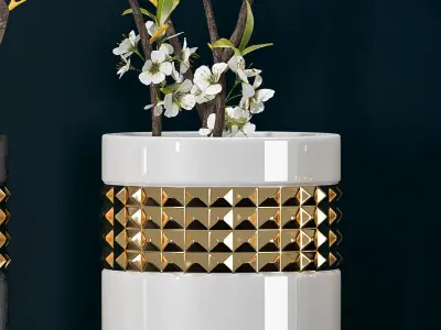 Decorative vase set 27 3D model