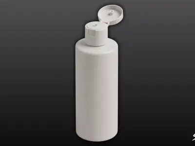 Plastic Flip Top Bottle Low-poly 3D model