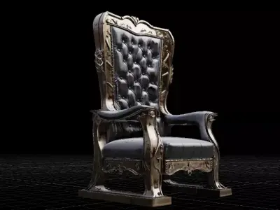 Aurelian Throne Billionaire Mansion Ultra-Luxury Chair 3D Model 3D model