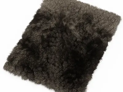 Carpet Fur Shaggi 01 3D model