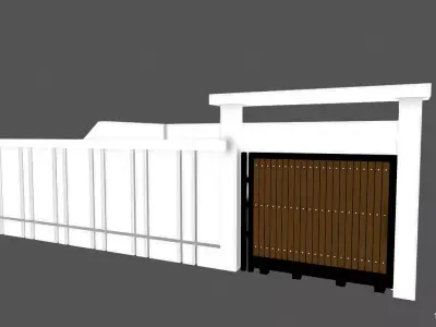 Fence House Fascade 3D model