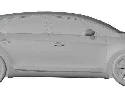 France sedan unbranded 3D model