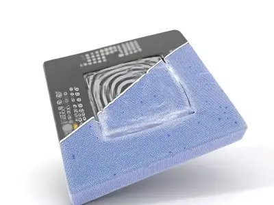 Digital Chip Texture model pack Low-poly 3D model