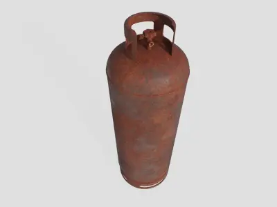 Gas Bottle M7 old version Low-poly 3D model