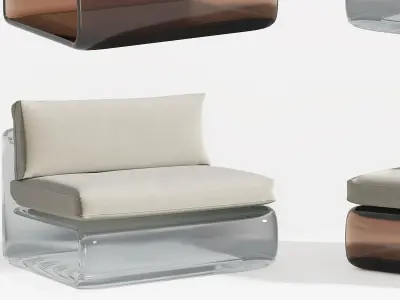 chair single Modern 3D model