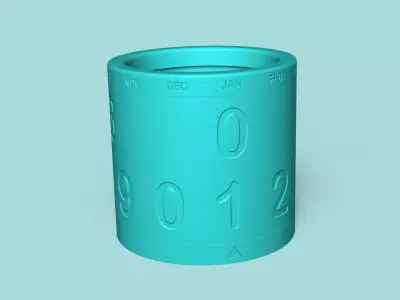 Calendar Vase - Spinning - Plant Pot - Home Decor 3D print model