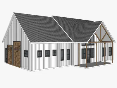 Barndominium House 095 -Archimple LLC 3D model