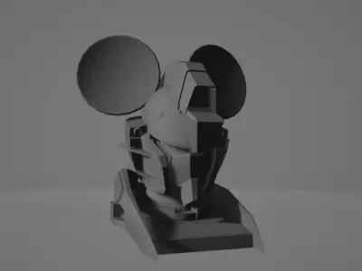 GUNDAM MOUSE HEAD Free 3D model