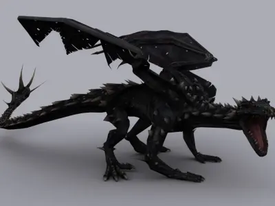 FANTASY LIZARDS PACK GAME READY ANIMATED MODELS Low-poly 3D model