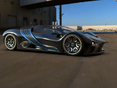 Hyperion xp 01 hypercar  3D model