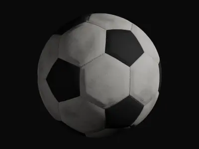 Low-poly soccer ball Low-poly 3D model