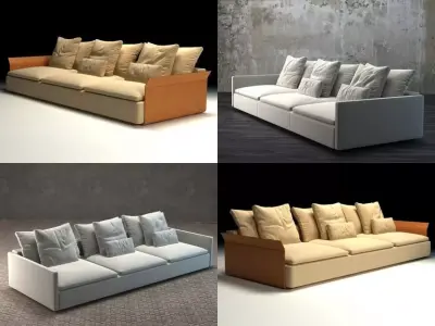 Resort sofa 3D model