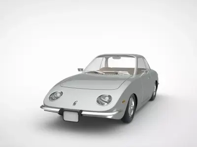 Vintage Coupe Car Design 3D model