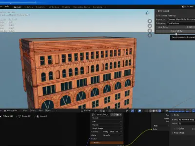 Blender CSV Exporter - Instances 3D model
