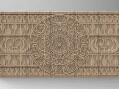 PATTERN BED HEADBOARD - BACK PLANE 3D print model