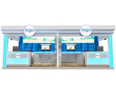 Booth Exhibition Stand a478a 3D model