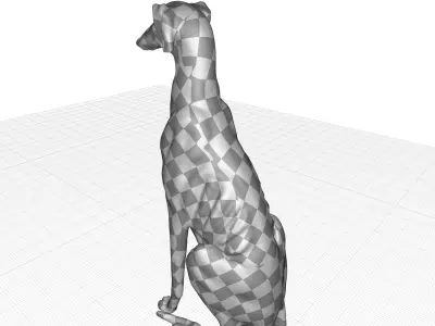  Dog Statue 3D model