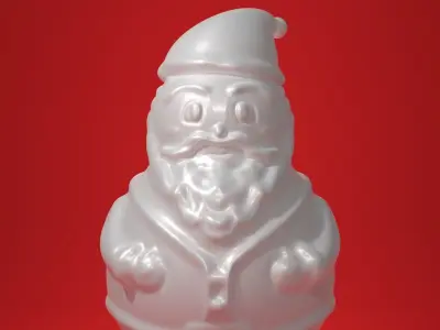 Sculpture of Santa Claus 3D print model