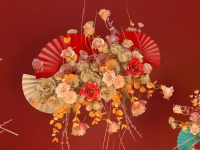 Floristry Fine art display 3D model