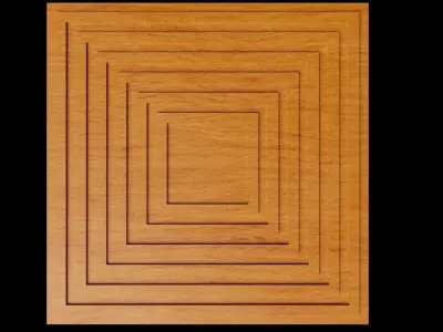 panel for CNC wood carving Free 3D model purchase