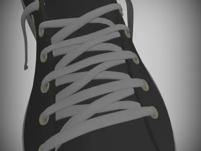 sneakers M9166 ALLSTAR OX BLACK00 Free low-poly 3D model