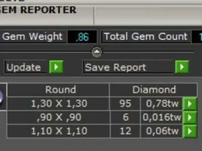 Custom Diamond Name Pendant CAROLINA 3D print model