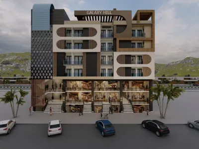 Residential Building  OR APARTMENT BUILDING DESIGN  3D model Low-poly 3D model